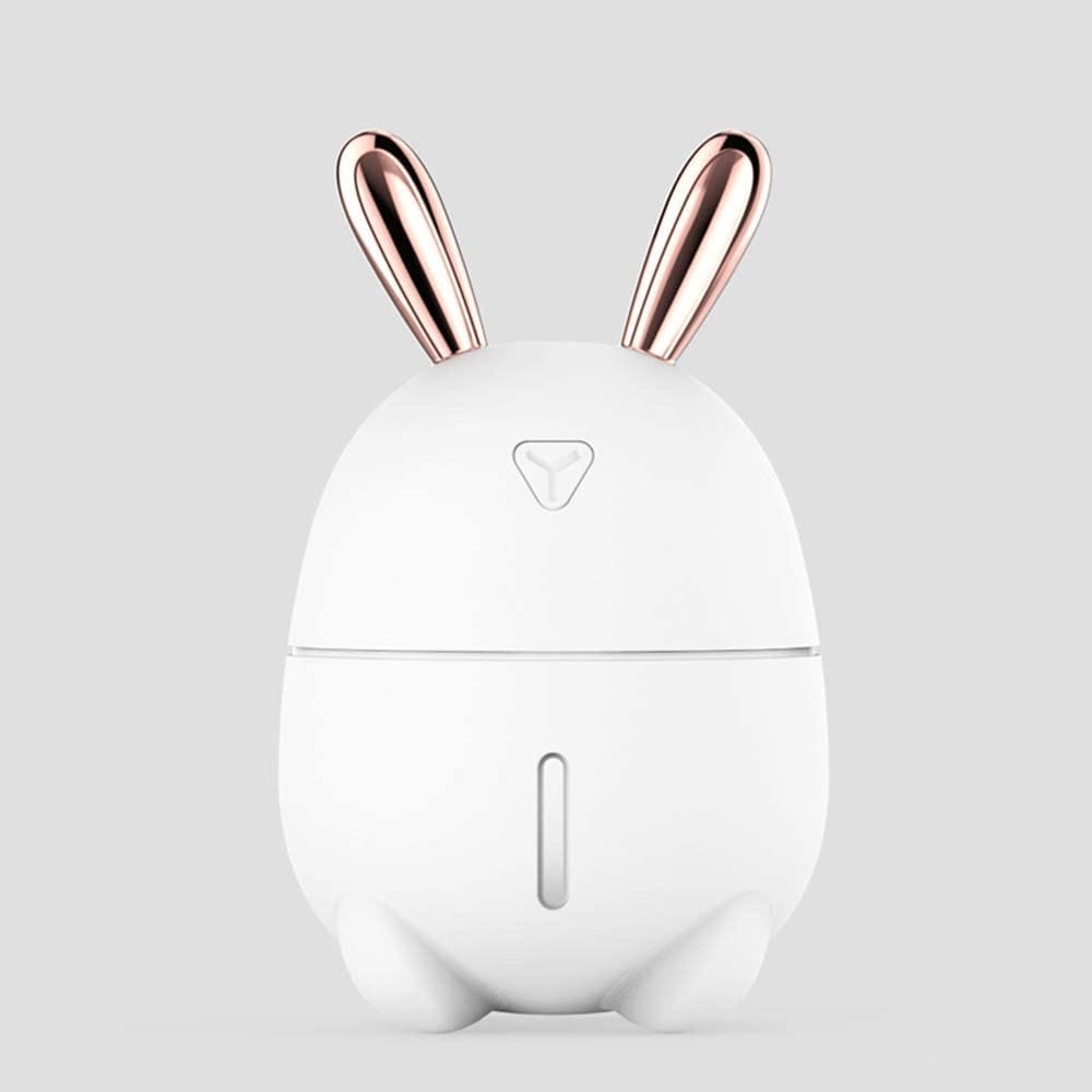 Cool Mist Humidifier, Cute humidifier for Bedroom, Humidifier with Adjustable Spray Mode, 300ml Water Tank, 7 Color Ambient Light, Waterless Auto Shut-Off for Desk, Car, Home, Office ( PINK )