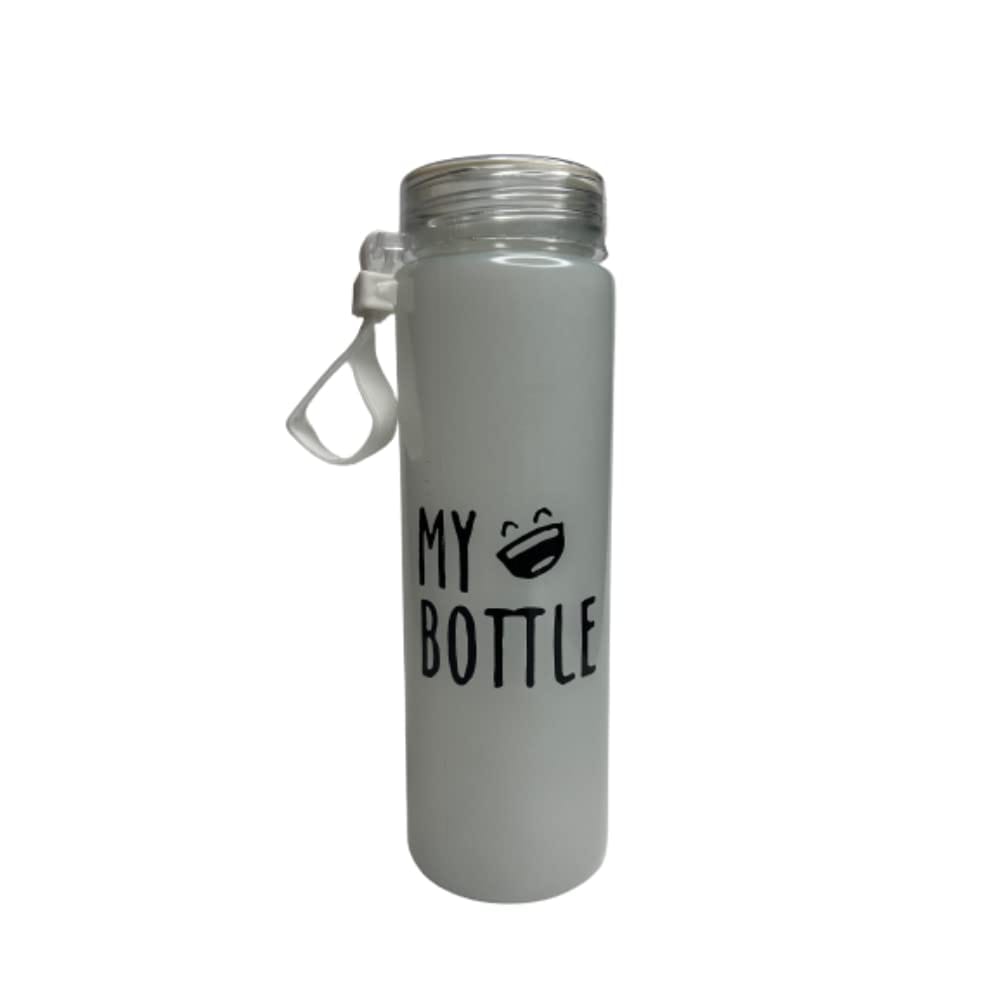 CRAFT CITY My Bottle Glass Water Bottle/Transparent Water Bottles for Home, Office, Gym, Picnic and Travelling/Stylish Glass Bottle
