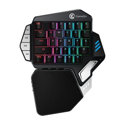 GameSir Z1 Kailh One-Handed Wireless Bluetooth Mechanical Mini Gaming Keyboard for PUBG, Compatible with Xbox Series X/Xbox One/PS4/PS4 Slim/PS4 Pro/Nintendo Switch/PC (Black)