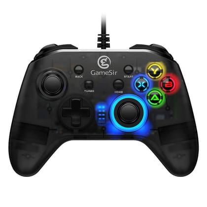 GameSir Wired PC Game Controller, T4w for Windows 7/8/8.1/10 with LED Backlight, Gamepad Game Controller Joystick with Dual-Vibration Turbo and Trigger Buttons [video game]