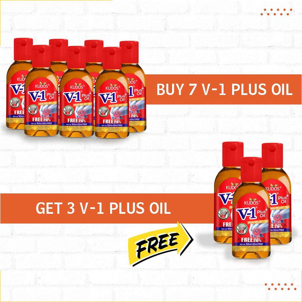 Buy 7 V-1 Plus Oil &amp; Get 3 V-1 Plus Oil Free