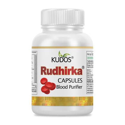 Kudos Rudhirka Capsules | Skin Care Management | 60 Capsules