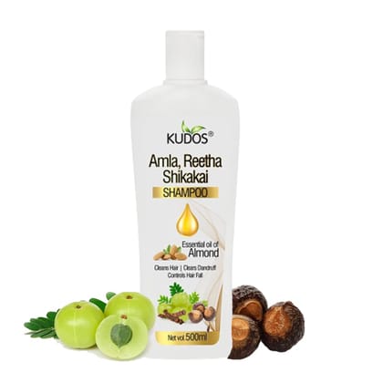 Kudos Amla Reetha Shikakai Shampoo | Hair Therapy Shampoo | 500ml