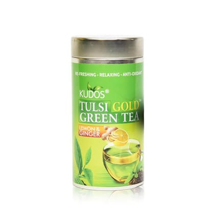 Kudos Tulsi Lemon & Ginger Green Tea |100gm