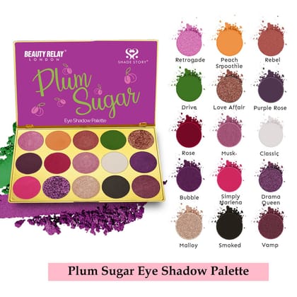 Shade Story Plum Sugar Eye Shadow Palette - 45g