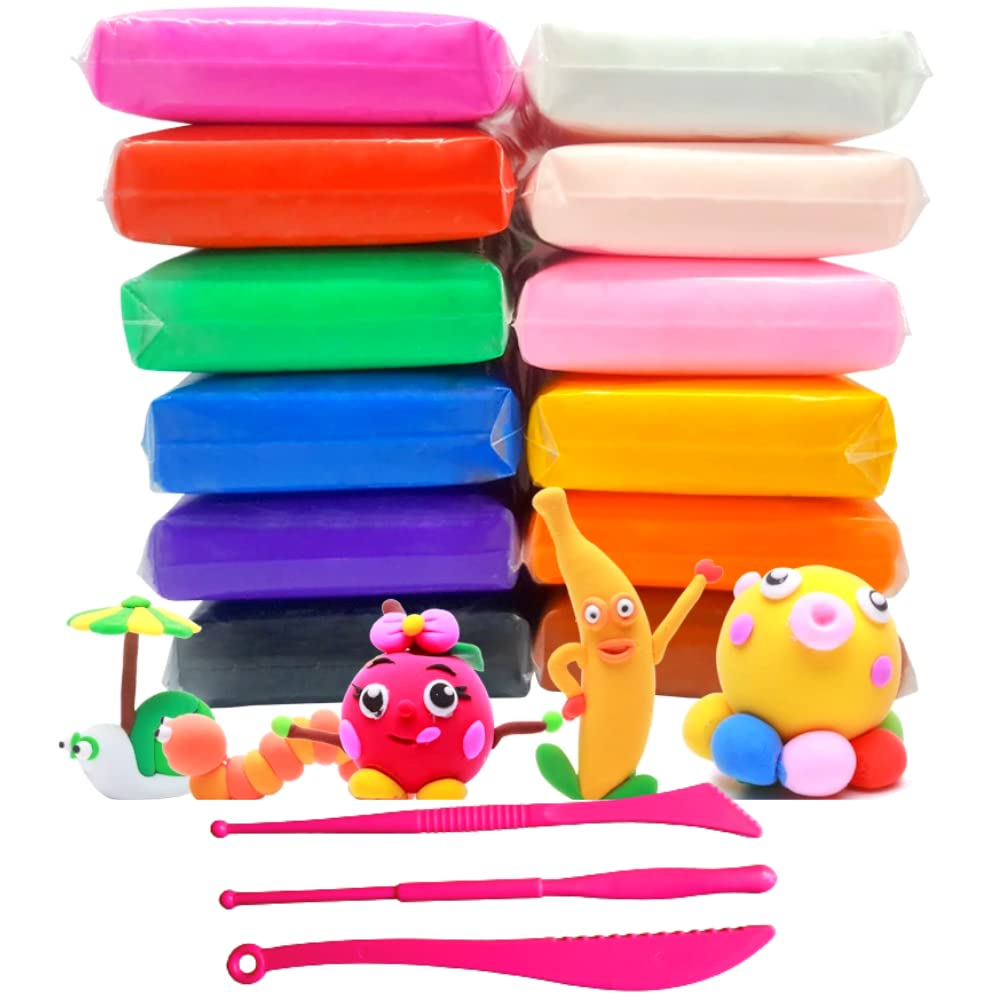 Ultra-Light Creative Art and Craft Air Dry Super Clay with Carving Molding Tools Kit for Girls and Boys | DIY Clay | 2 Packs - Toys and Games | Buy online on ZillyBuy