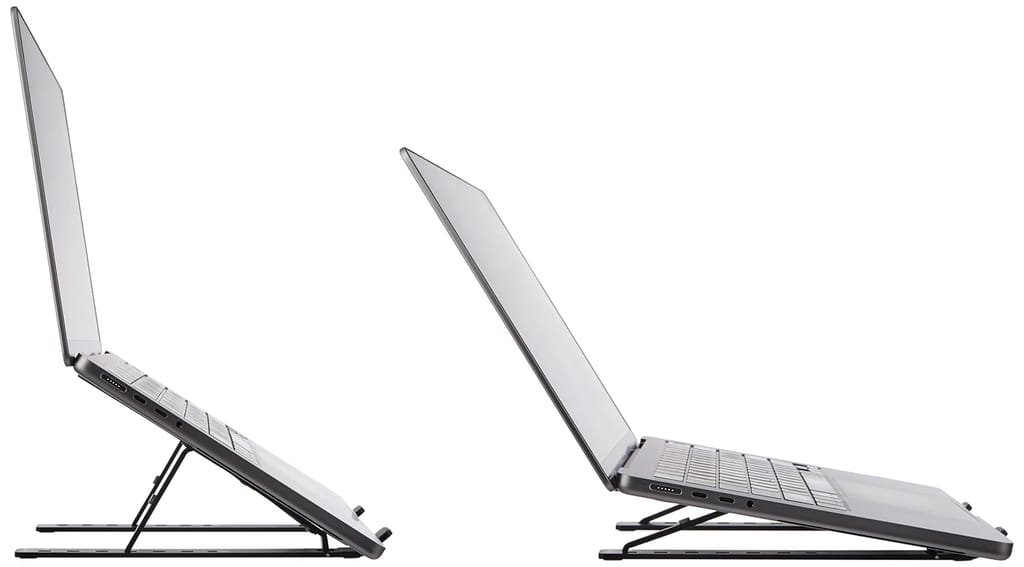 Adjustable Aluminum Laptop Stand with Anti-Slip Pads (Fits 10-15.6 Inch Laptops)
