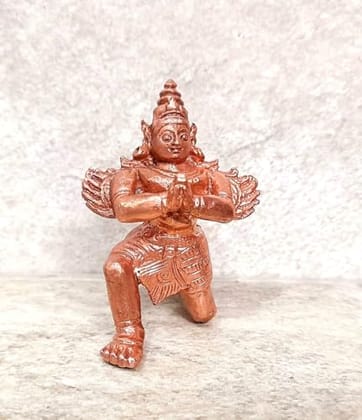 Searchers Paradise - Copper Idols garudar , 2.1 inches, Copper Handmade 78 Grams, Patina Antique Finish, Pack of 1 Piece
