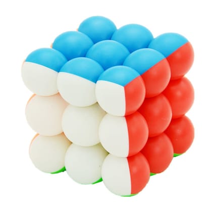Round Ball 3x3x3 Magic Cube | Smooth Stickerless Professional Speed Cube | Brain-Boosting Puzzle Game
