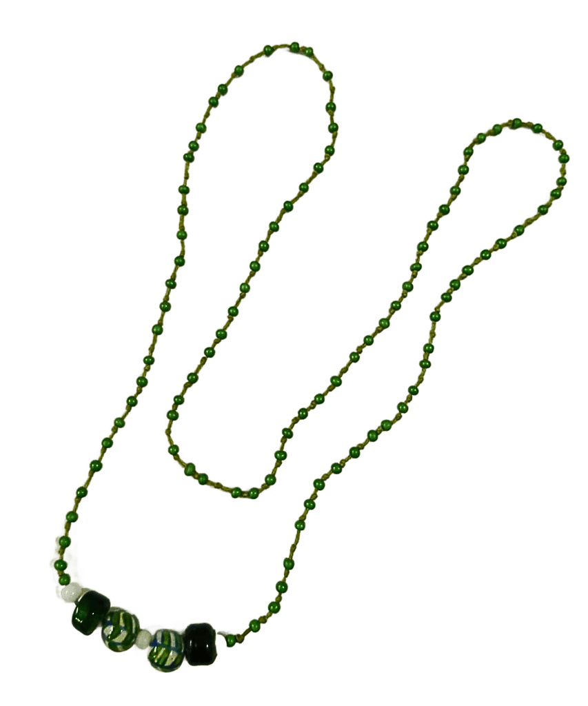 Hand Knot Bead Necklace-(NL-08)