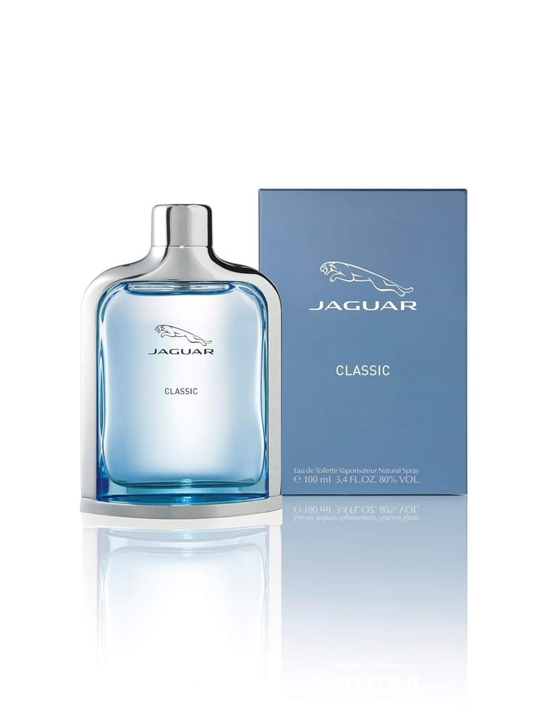 Jaguar Classic Blue Eau de Toilette 3.4 fl oz/100ml Perfume Spray For Men