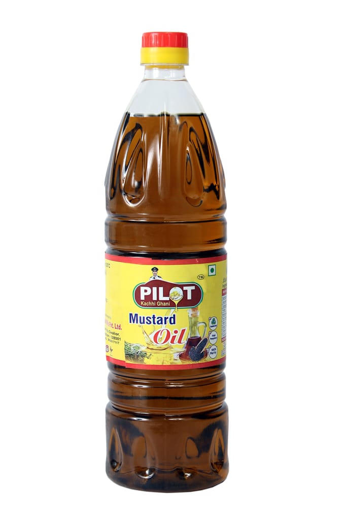 Pilot Cold Pressed Kachhi Ghani Mustard Oil, 1Litre