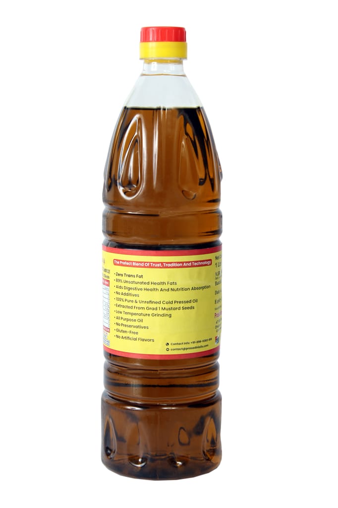 Pilot Cold Pressed Kachhi Ghani Mustard Oil, 1Litre