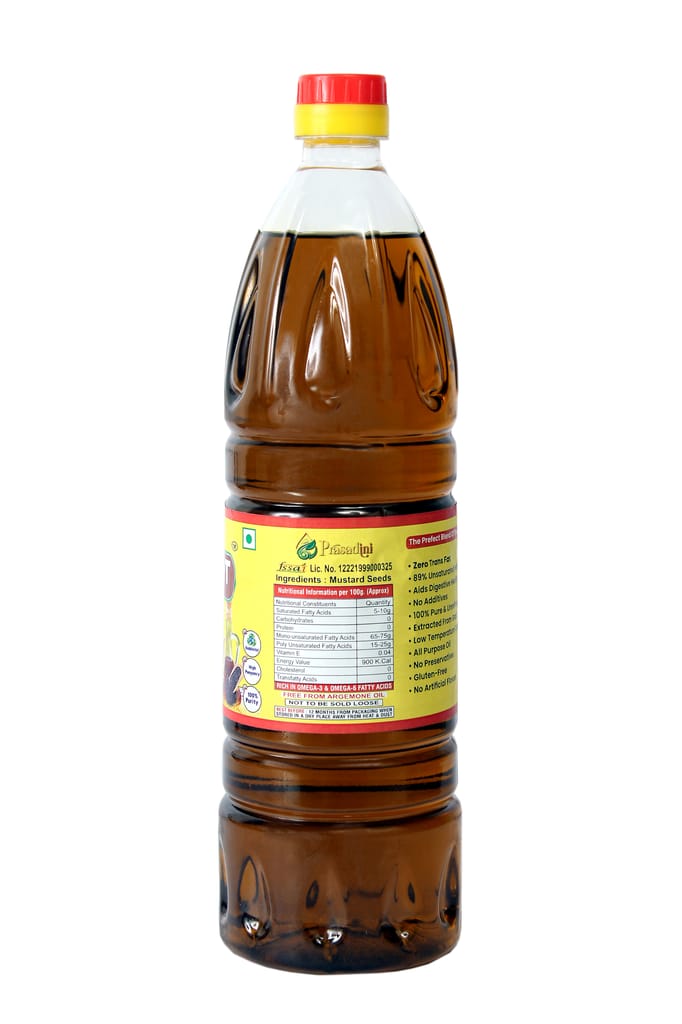 Pilot Cold Pressed Kachhi Ghani Mustard Oil, 1Litre