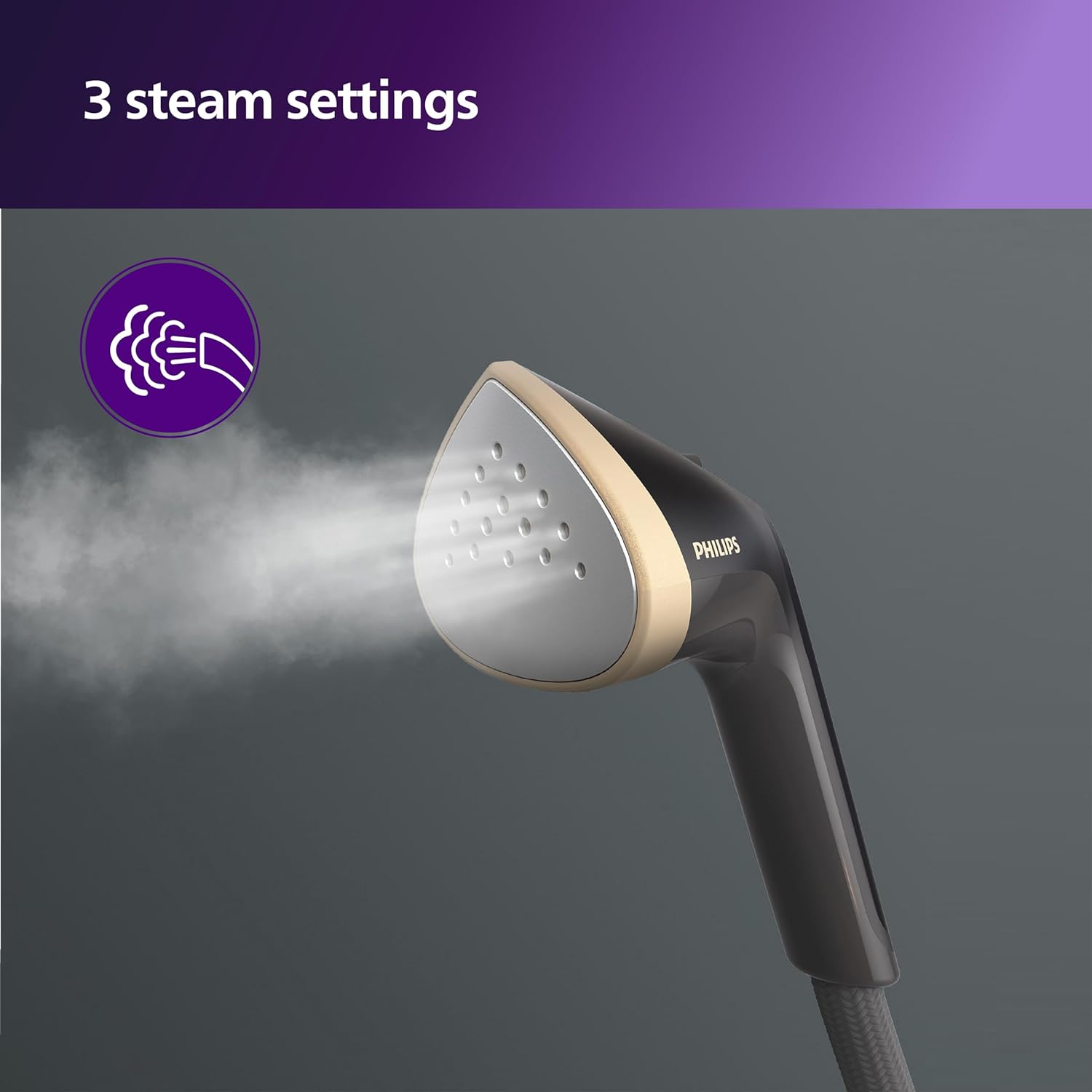 Philips Standing Garment Steamer Ste3170/80 – 2000 Watts Power, Myessence- Fragrance Infusion, Unique Tilting Style Board, 3 Steam Settings, Up To 40 G/min Steam Output