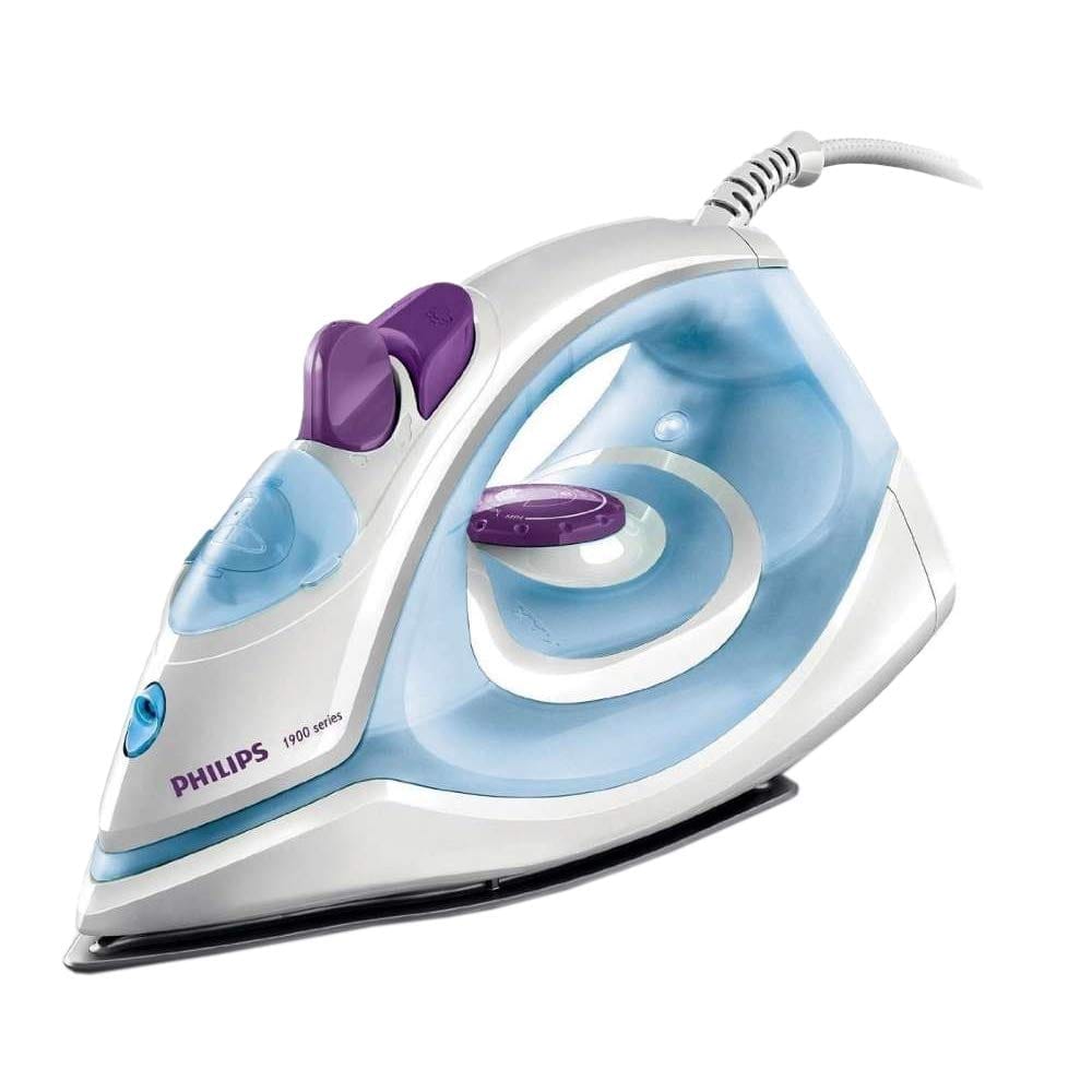 Philips Steam Iron GC1905/21 – 1300-Watt, Black Non-stick Soleplate, Steam Rate of up to 17G/Min
