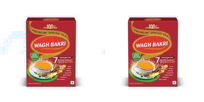 Wagh Bakri Premium Spiced Tea | With 7 Refreshing Spices | 250 Gm Pack | Pack of 2 | 500 Gm Pack