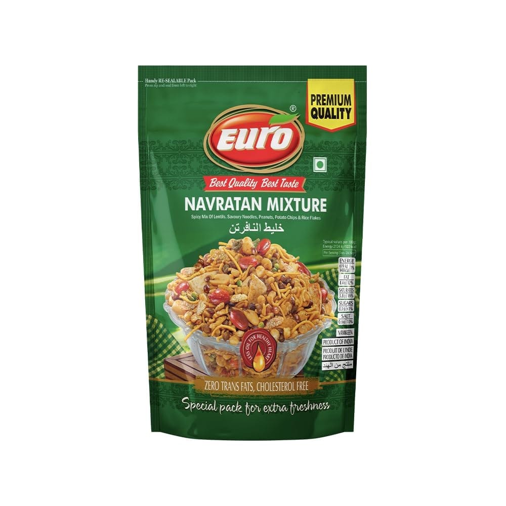 EURO Navratan Mixture Namkeen 350GM | Authentic Taste, Traditional Recipe | Indian Snacks