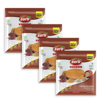 Euro 7 Grain Whole Wheat Khakhra (Pack of 4) Euro 7 Grain Whole Wheat Khakhra (Pack of 4)