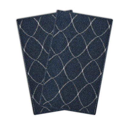 Homitecture Premium 40 x 60 cm Doormats with Anti-Skid Backing - Non-Slip Indoor/Outdoor Entrance Mat - Durable Mats - Ideal for Home/Office (Blue Cross, Pack of 2)