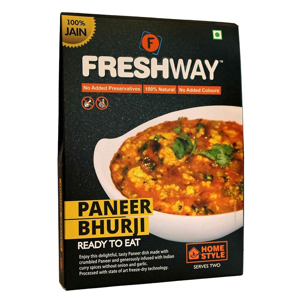Jain Paneer Bhurji(Pack of 2) Jain Paneer Bhurji Ready to Eat Freeze Dried with No Added Preservative & Colors