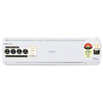 Croma 5 in 1 Convertible 1.5 Ton 5 Star Inverter Split AC with Dust Filter (2024 Model, Copper Condenser)