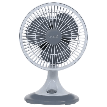Croma 22.5cm Sweep 3 Blade Table Fan (Inverter Compatible, Grey)