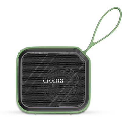 Croma 8W Portable Bluetooth Speaker (Lightweight and Ergonomic Design, 5.1 Channel, Green)
