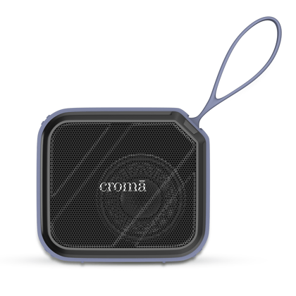 Croma 8W Portable Bluetooth Speaker (Water Resistant, Rich Bass, Stereo Channel, Blue)