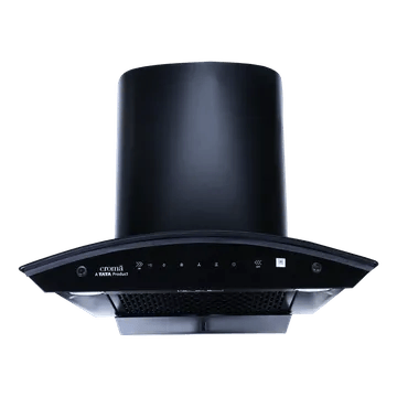 Croma 60cm 1300m3/hr Ducted Auto Clean Wall Mounted Chimney with Touch & Gesture Control (Black)