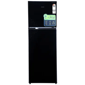 Croma 274 Litres 3 Star Frost Free Double Door Convertible Refrigerator with Inverter Technology (Black Uniglass)