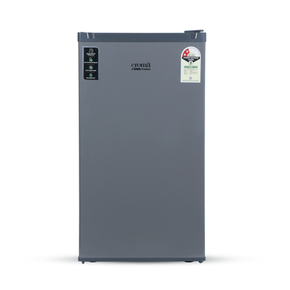 Croma 84 Litres 2 Star Direct Cool Single Door Refrigerator with Reversible Door (Grey)