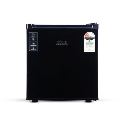 Croma 45 Litres 2 Star Direct Cool Single Door Refrigerator with Reversible Door (Black)