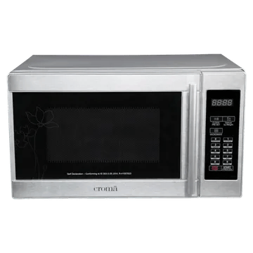 Croma 20L Solo Microwave Oven with Temperature Sensor (Grey)