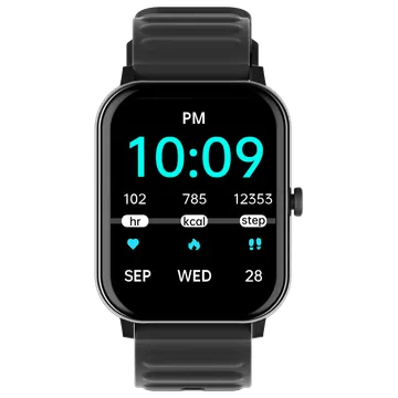 Croma Stride Smartwatch with Bluetooth Calling (48mm IPS Display, IP68 Sweat Resistant, Black Strap)