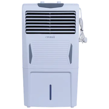 Croma AZ40 40 Litres Personal Air Cooler (Anti-bacterial Honeycomb Pad & Tank, White & Grey)