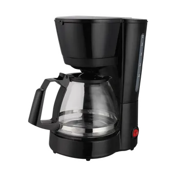 Croma 600 Watt 5 Cups Manual Black Coffee Maker with Rust Resistant (Black)