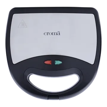 Croma 750W 2 Slice Sandwich Maker with Cool Touch Handle (Black)