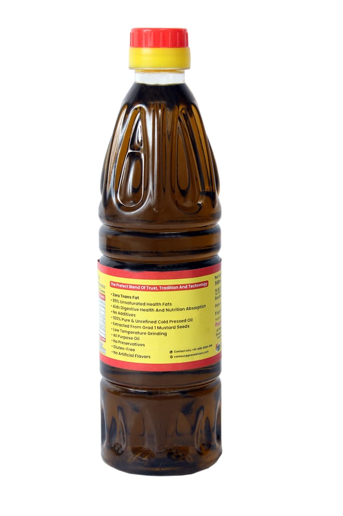 Pilot Cold Pressed Kachhi Ghani Mustard Oil, 500ML
