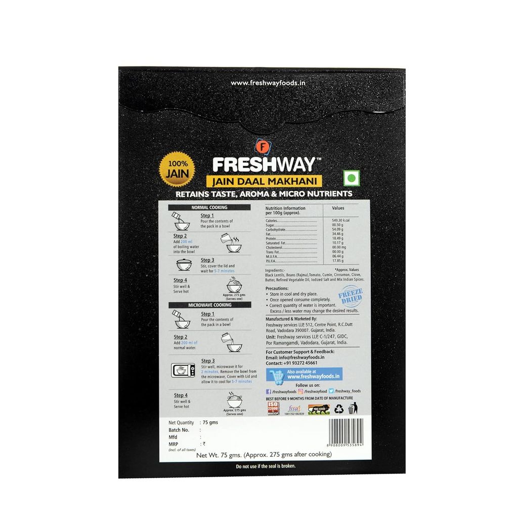 Daal Makhani(Pack of 2) A Nutritious, Flavor Packed Indian Comfort Meal in Minutes