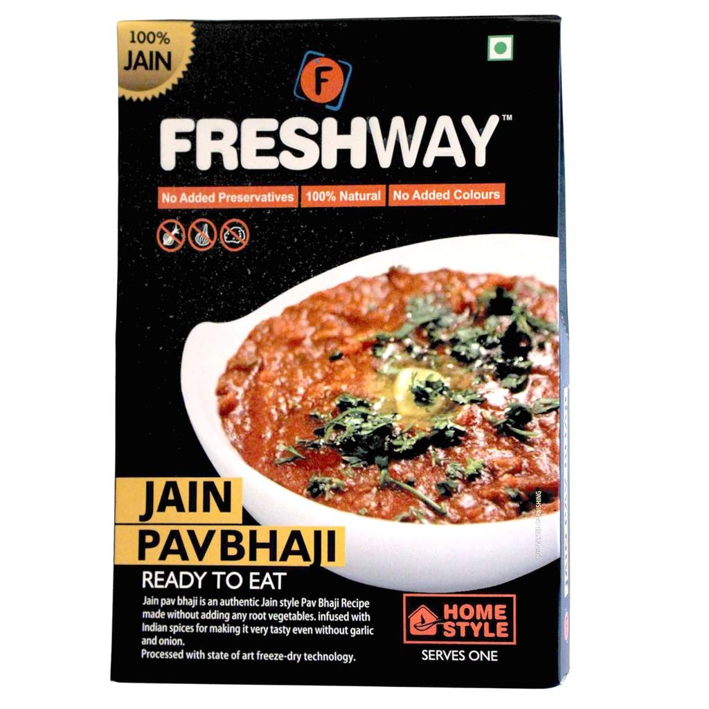 Freshway Jain Pav Bhaji(Pack of 2) | A Nutritious, Flavor Packed Indian Comfort Meal in Minutes