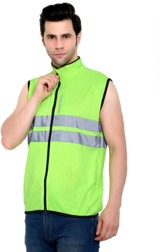BlueFicus Men's Polyester Green Jacket Safety Jacket Running Travel Trekking and Sunscreen jacket for Men Boys Winter Casual Wear (Green) - Jackets & Coats | Buy online on ZillyBuy