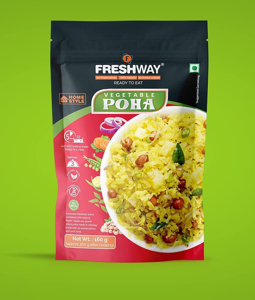 Freshway Ready To Eat Vegetable Upma Home Style & Vegetable Poha Home Style