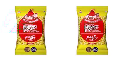 Bambino | Pasta Macaroni with PEP | Enriched with Immunity Boosting | Elbow | 400 gm Each | Pack of 2 | 800 Gm Pack