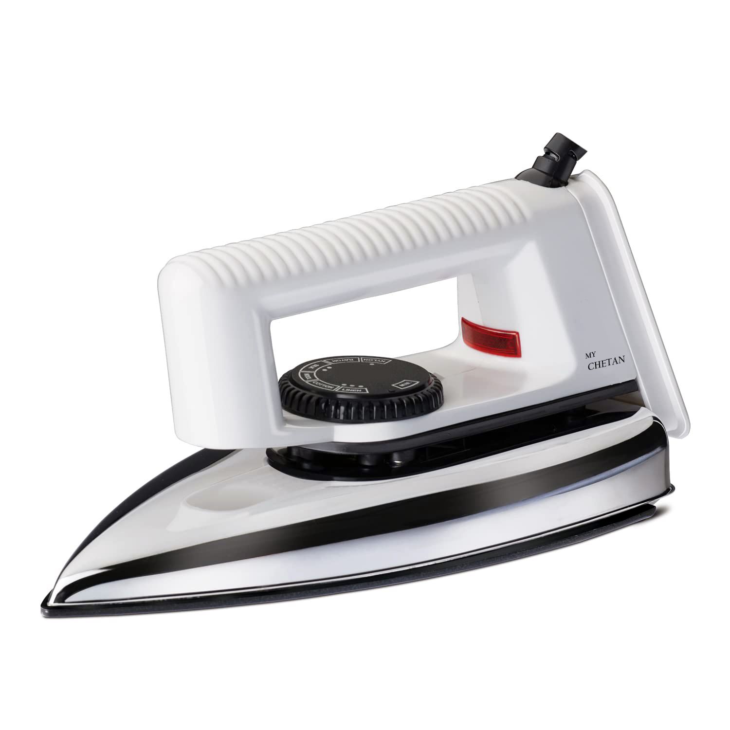 MYCHETAN Dry Iron Smarty | Stainless Steel Popular Light Weight 750W Press with Advance Soleplate | Anti-Bacterial German Coating Technology White 750 Watt