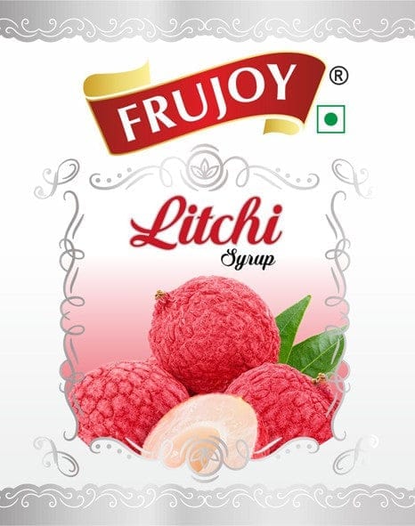 Frujoy Litchi Syrup 750ml | For Drinks Juices | Fruit Mocktail | Cocktail | Sharbat | Baking Essentials | Beverages