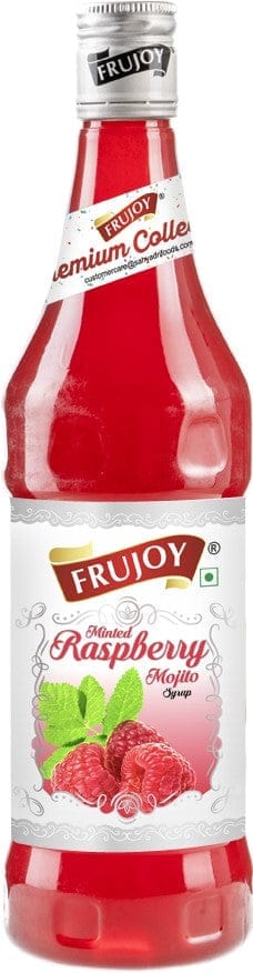 Frujoy Minted Raspberry Mint Mojito Syrup 750ml | For Drinks Juices | Fruit Mocktail | Cocktail | Sharbat | Baking Essentials | Beverages