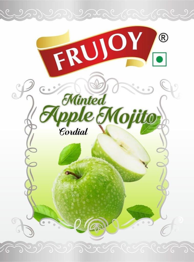 Frujoy Minted Green Apple Mint Mojito 750ml | For Drinks Juices | Fruit Mocktail | Cocktail | Sharbat | Baking Essentials | Beverages