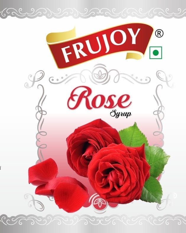 Frujoy Rose Syrup 750ml | For Fruit Mocktail | Cocktail | Gulab Sharbat | Falooda | Rose Milk | Baking Essentials