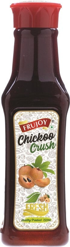 Frujoy Chickoo Crush 750ml | For Fruit Mocktail | Cocktail | Cake | Baking Essentials | Juices | Beverages